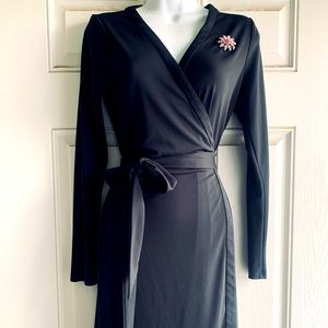 Black Wrap Dress by Ann Taylor